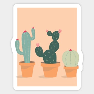 Cactus & Nopal Vintage Pastel Sticker